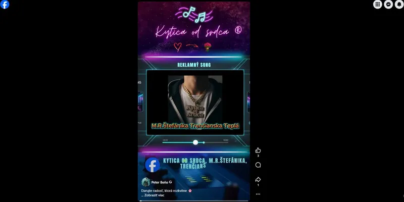 Reklama pre Kvetinárstvo Kytica od srdca